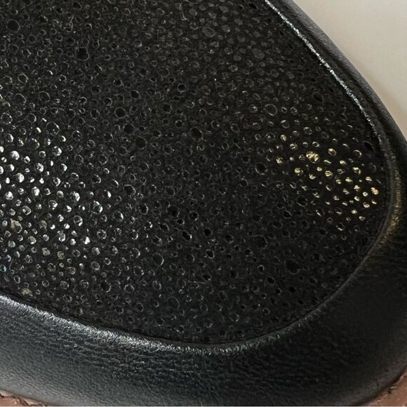 Clarks Ultimate Comfort Black Textured Wedge Slip On Loafers Normcore Shoes 7.5 - Picture 11 of 12